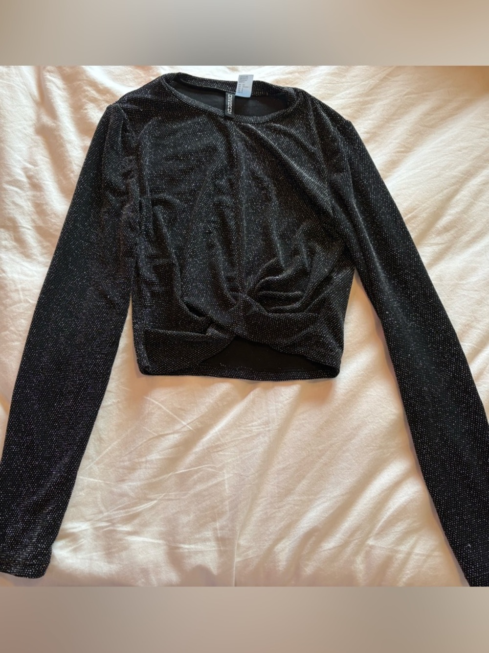 Sparkly Black Top H&M Divided Brand